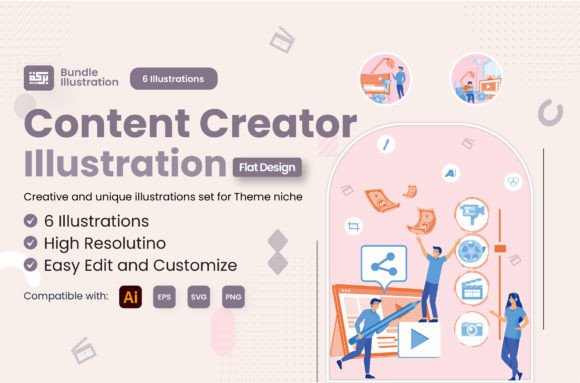 Download Illustration of Content Creator - Content creator Collection
