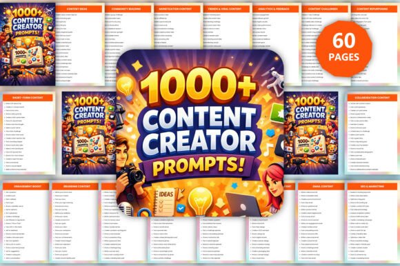 Download 1000+ Content Creator Prompts - Content creator Collection