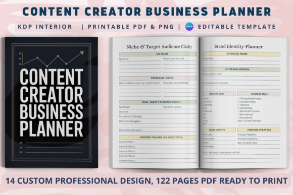 Download Content Creator Business Planner - Content creator Collection